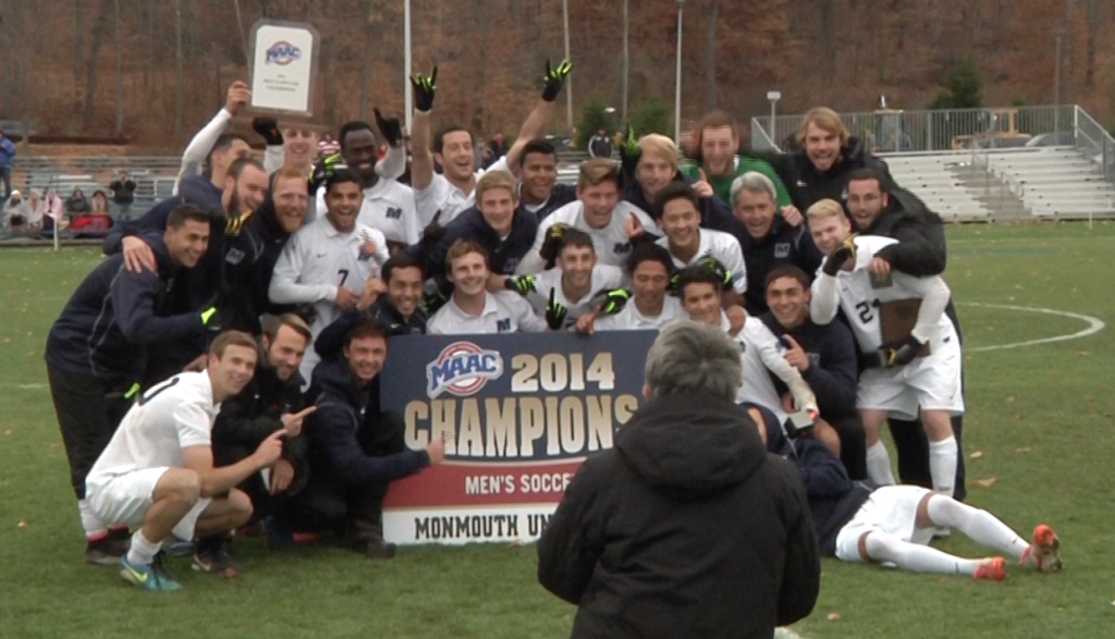Monmouth mens soccer wins MAAC Championship defeating Fairfield 2-1