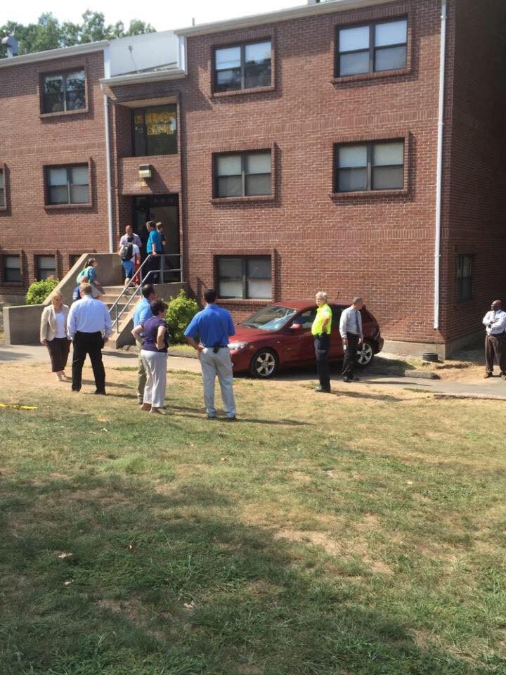 Unmanned car hits Quinnipiac University residence hall 