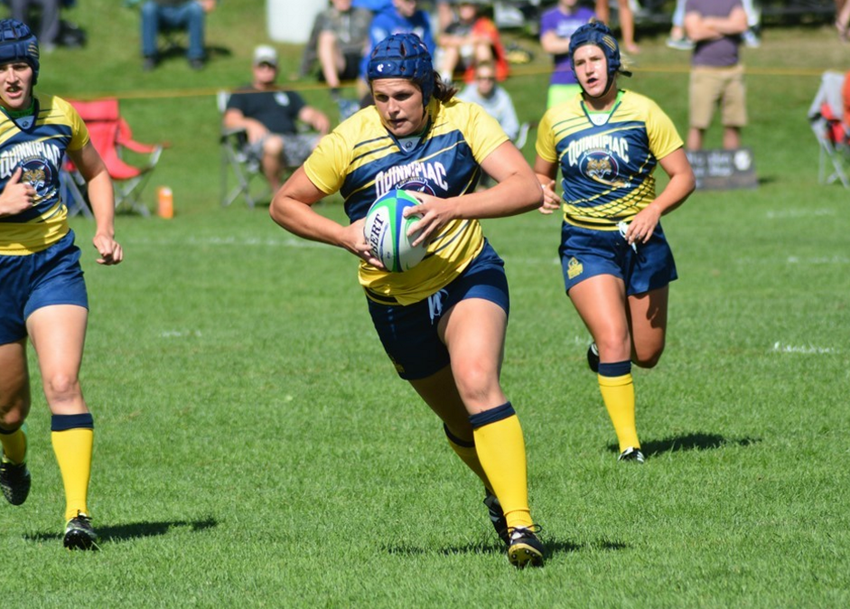 Quinnipiac rugby defeats American International College 38-34 in its only home game of the season
