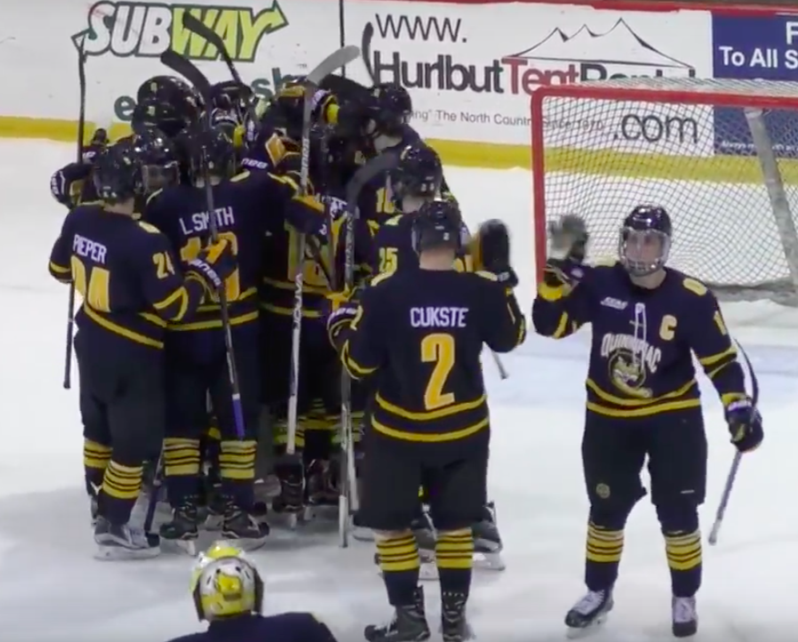Quinnipiac defeats St. Lawrence 3-2, forces decisive game three